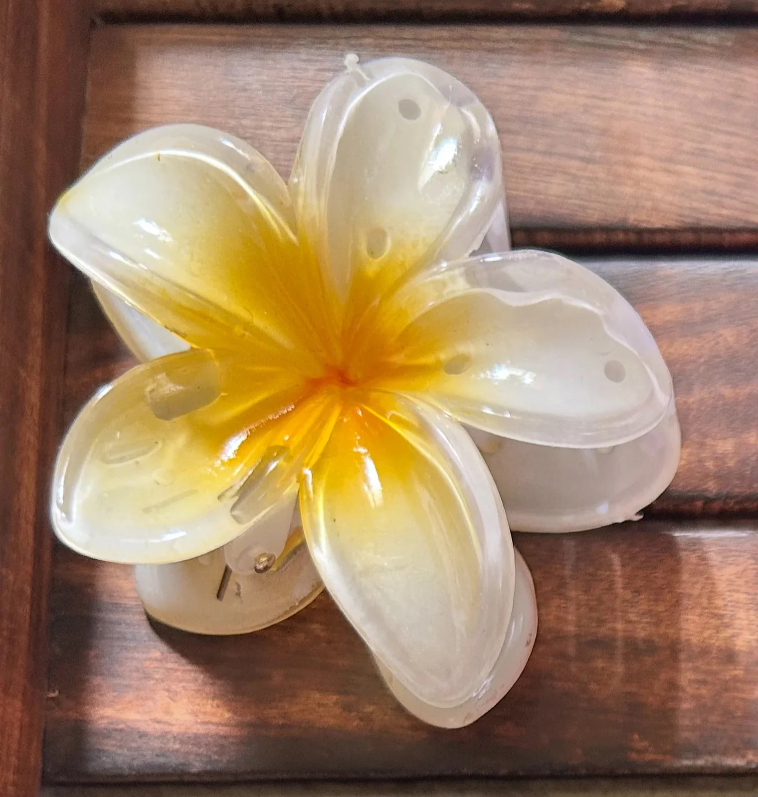 Big flower claw clip