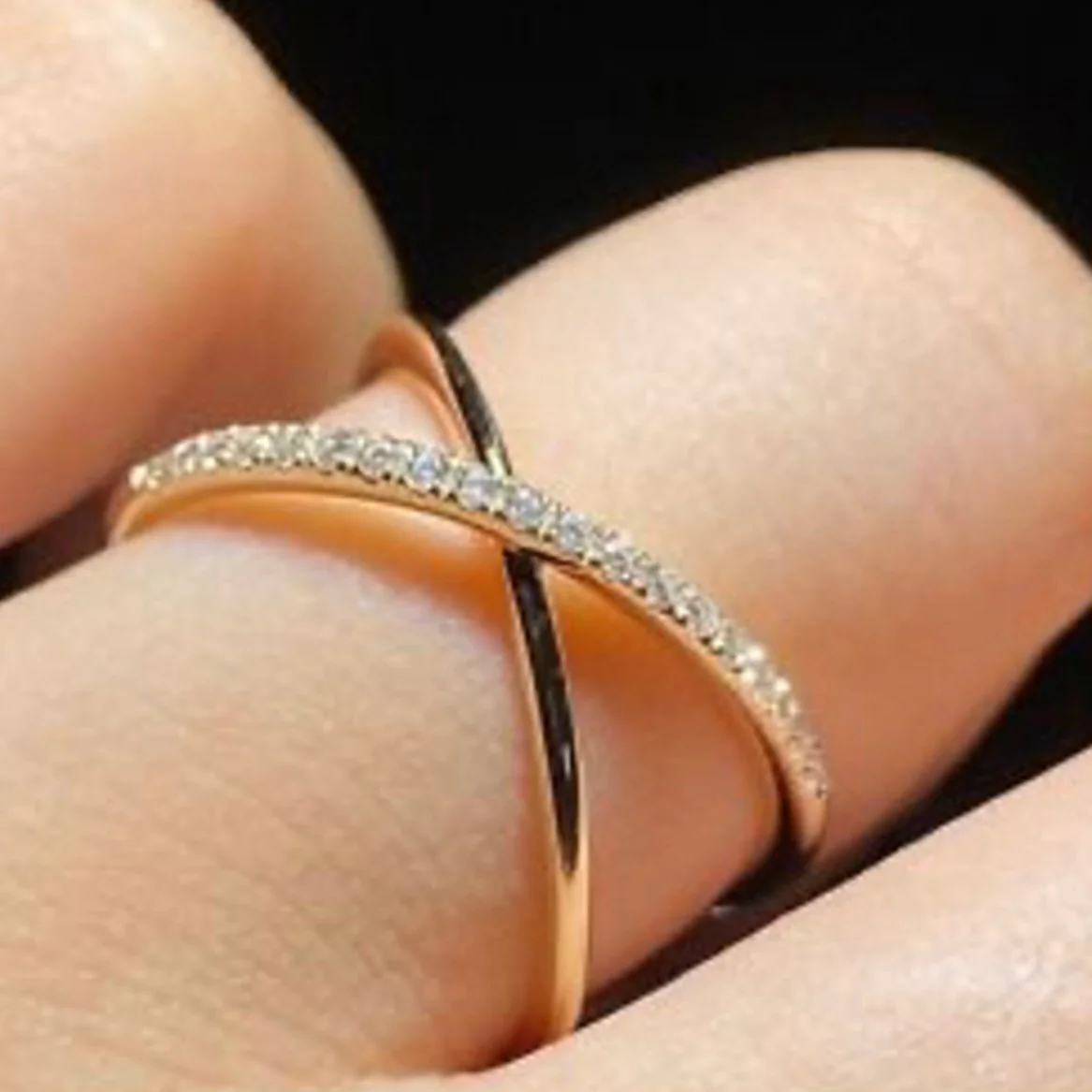 Best selling studded cross ring