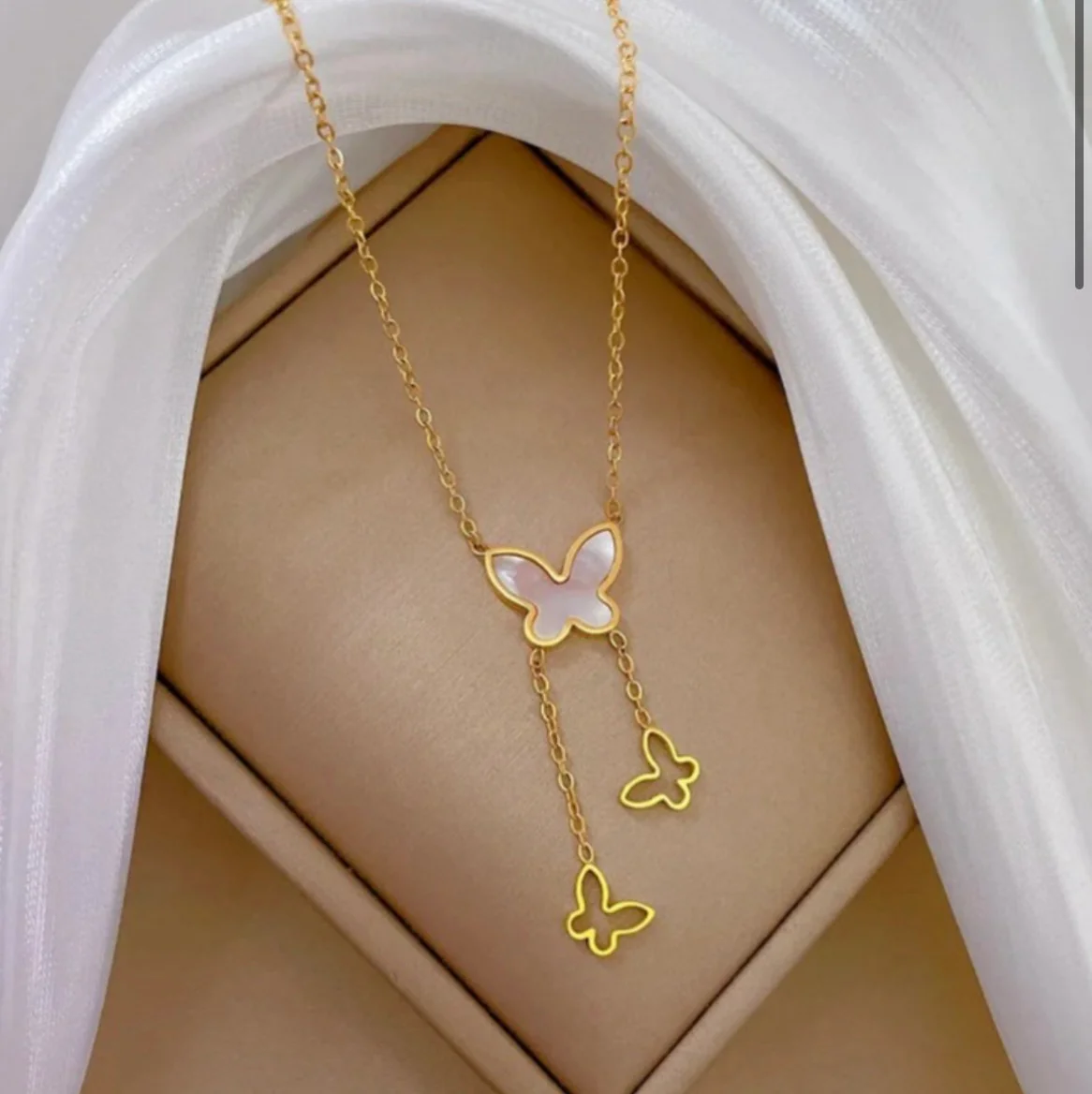 Butterfly charm chain