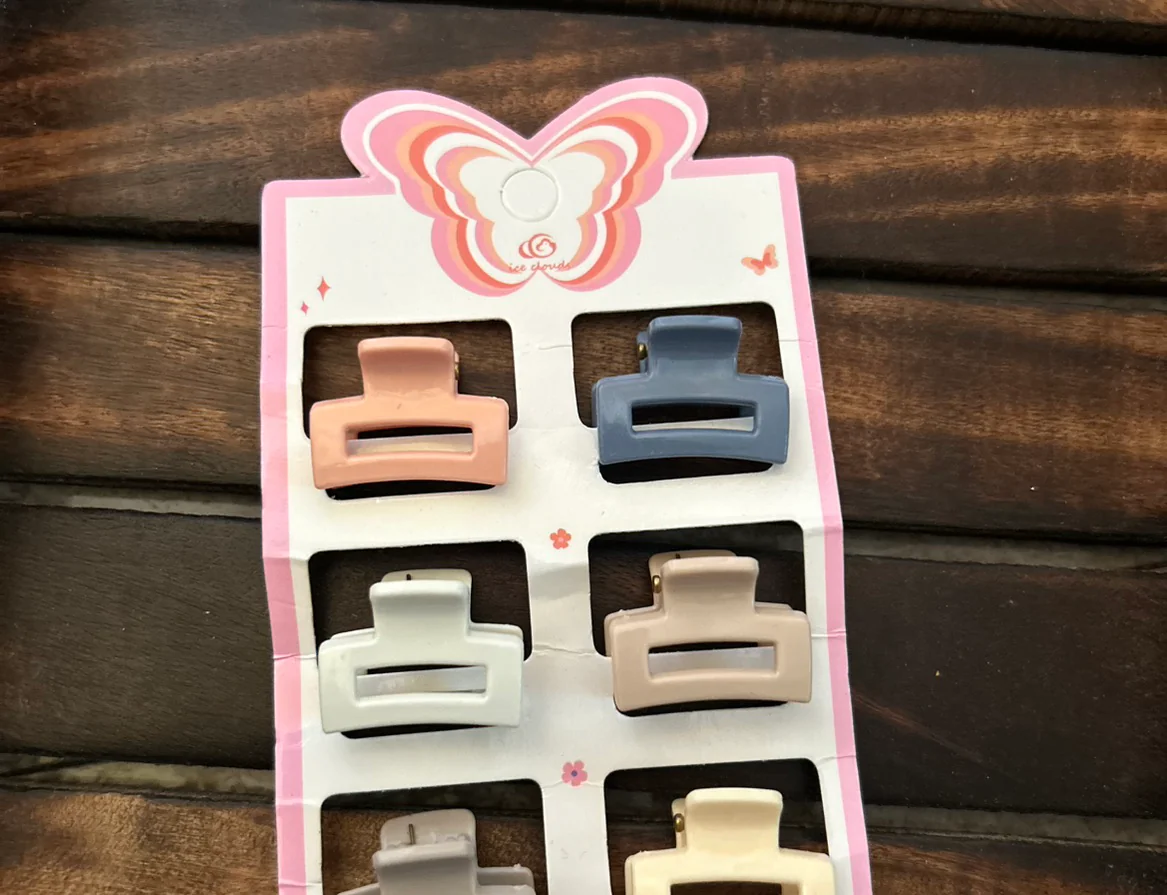 Set of 6 mini clips