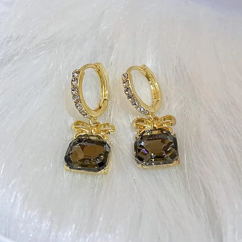 Korean bow drop earring 2