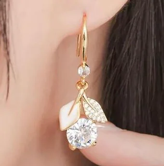 Korean Crystal Drop Earrings 2