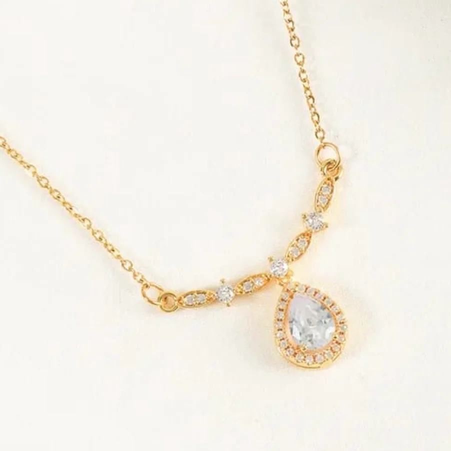 Diamond drop necklace 2