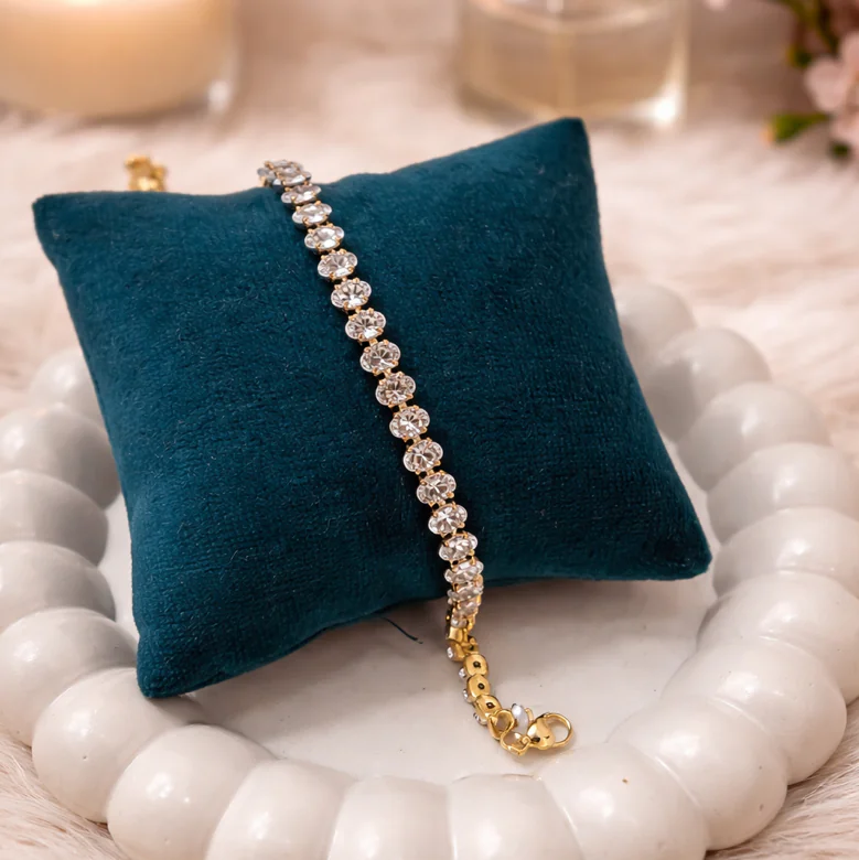 Tennis stone bracelet (oval)