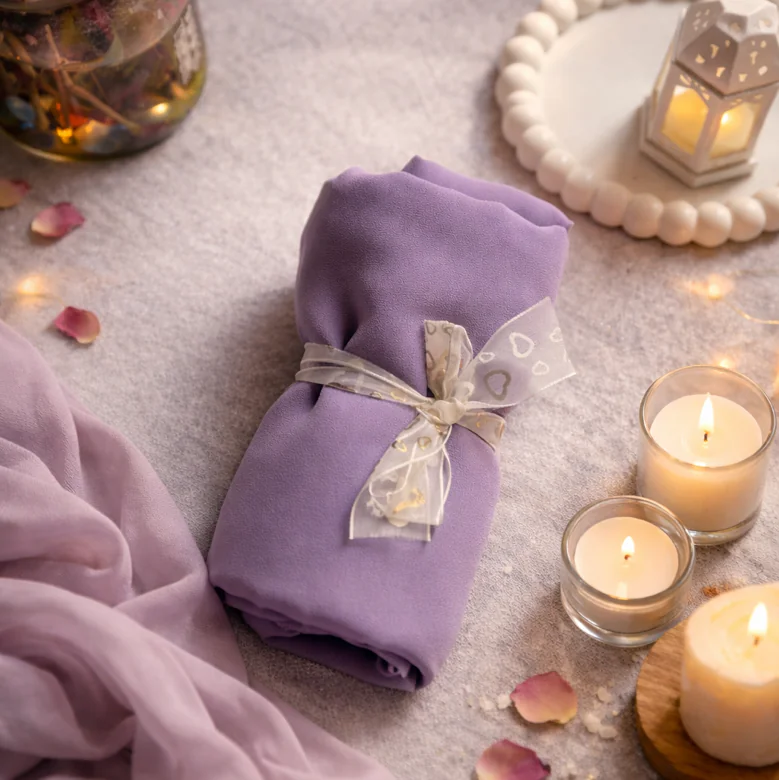 Chiffon hijab lavender