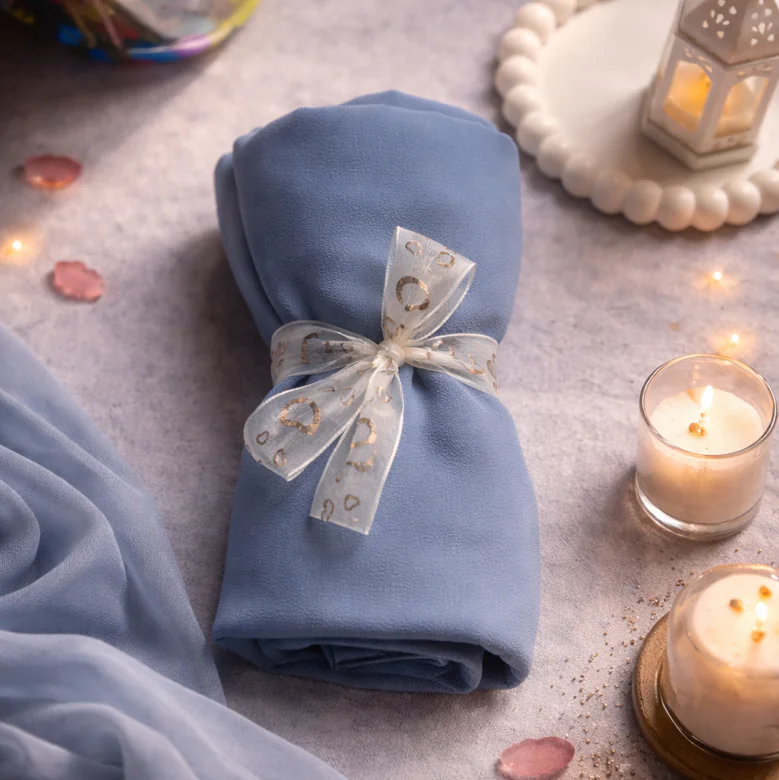 Light blue chiffon hijab✨