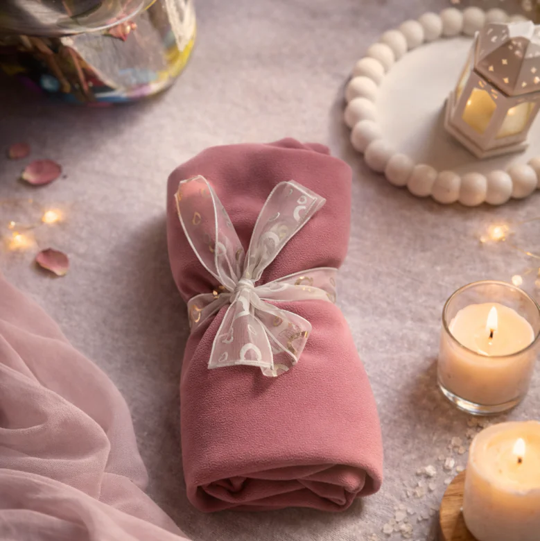 Pastel pink chiffon hijab✨